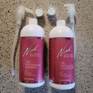 Nick Chavez Plumper N Thicker Ultra Thickening Shampoo & Conditioner 32 fl oz Ea